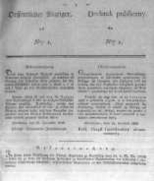 Oeffentlicher Anzeiger zum Amtsblatt No.1. der K&ouml;nigl. Preuss. Regierung zu Bromberg. 1837