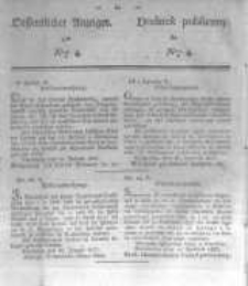 Oeffentlicher Anzeiger zum Amtsblatt No.4. der K&ouml;nigl. Preuss. Regierung zu Bromberg. 1837