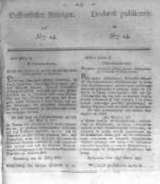 Oeffentlicher Anzeiger zum Amtsblatt No.14. der Königl. Preuss. Regierung zu Bromberg. 1837