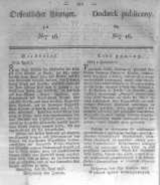 Oeffentlicher Anzeiger zum Amtsblatt No.16. der K&ouml;nigl. Preuss. Regierung zu Bromberg. 1837