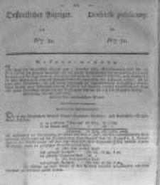 Oeffentlicher Anzeiger zum Amtsblatt No.31. der K&ouml;nigl. Preuss. Regierung zu Bromberg. 1837