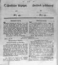 Oeffentlicher Anzeiger zum Amtsblatt No.45. der K&ouml;nigl. Preuss. Regierung zu Bromberg. 1837