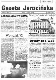 Gazeta Jarocińska 1992.04.03 Nr14(78)