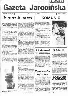 Gazeta Jarocińska 1992.05.01 Nr18(82)