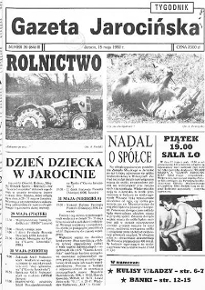 Gazeta Jarocińska 1992.05.15 Nr20(84)