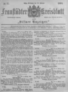 Fraustädter Kreisblatt. 1883.02.28 Nr17