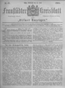Fraust&auml;dter Kreisblatt. 1883.06.13 Nr47