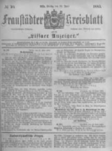 Fraust&auml;dter Kreisblatt. 1883.06.22 Nr50