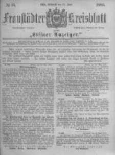 Fraust&auml;dter Kreisblatt. 1883.06.27 Nr51