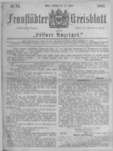 Fraust&auml;dter Kreisblatt. 1883.06.29 Nr52