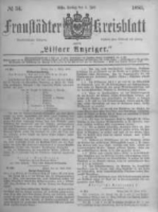 Fraust&auml;dter Kreisblatt. 1883.07.06 Nr54