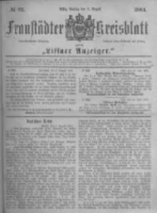 Fraustädter Kreisblatt. 1883.08.03 Nr62