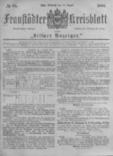 Fraust&auml;dter Kreisblatt. 1883.08.15 Nr65