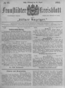 Fraust&auml;dter Kreisblatt. 1883.08.22 Nr67