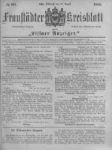 Fraust&auml;dter Kreisblatt. 1883.08.29 Nr69