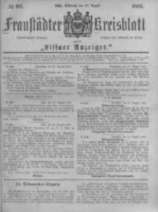 Fraustädter Kreisblatt. 1883.08.29 Nr69