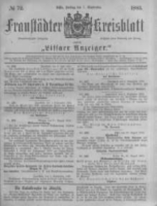 Fraustädter Kreisblatt. 1883.09.07 Nr72
