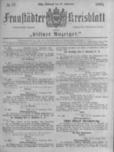 Fraust&auml;dter Kreisblatt. 1883.09.26 Nr77