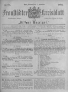 Fraustädter Kreisblatt. 1883.11.07 Nr89
