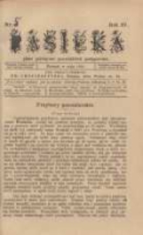 Pasieka : pismo poświęcone pszczelnictwu postępowemu 1900 nr5