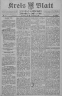 Kreis Blatt f&uuml;r den Kreis Neutomischeler zugleich Hopfenzeitung 1911.09.26 Jg.30 Nr77