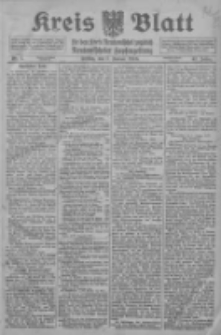 Kreis Blatt f&uuml;r den Kreis Neutomischeler zugleich Hopfenzeitung 1916.01.07 Jg.41 Nr3