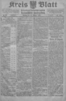 Kreis Blatt f&uuml;r den Kreis Neutomischeler zugleich Hopfenzeitung 1916.01.21 Jg.41 Nr9