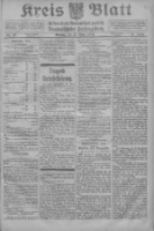 Kreis Blatt f&uuml;r den Kreis Neutomischeler zugleich Hopfenzeitung 1916.03.27 Jg.41 Nr37