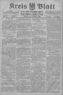 Kreis Blatt f&uuml;r den Kreis Neutomischeler zugleich Hopfenzeitung 1916.04.10 Jg.41 Nr43