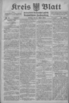 Kreis Blatt f&uuml;r den Kreis Neutomischeler zugleich Hopfenzeitung 1916.04.14 Jg.41 Nr45