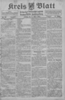 Kreis Blatt f&uuml;r den Kreis Neutomischeler zugleich Hopfenzeitung 1916.04.17 Jg.41 Nr46