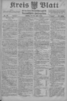 Kreis Blatt f&uuml;r den Kreis Neutomischeler zugleich Hopfenzeitung 1916.06.16 Jg.41 Nr70