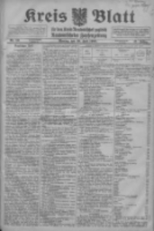 Kreis Blatt f&uuml;r den Kreis Neutomischeler zugleich Hopfenzeitung 1916.07.10 Jg.41 Nr80