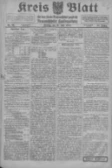 Kreis Blatt f&uuml;r den Kreis Neutomischeler zugleich Hopfenzeitung 1916.07.21 Jg.41 Nr85