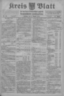 Kreis Blatt f&uuml;r den Kreis Neutomischeler zugleich Hopfenzeitung 1916.08.04 Jg.41 Nr91