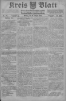 Kreis Blatt für den Kreis Neutomischeler zugleich Hopfenzeitung 1916.08.28 Jg.41 Nr101