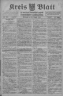 Kreis Blatt f&uuml;r den Kreis Neutomischeler zugleich Hopfenzeitung 1916.08.30 Jg.41 Nr102