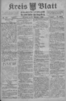 Kreis Blatt f&uuml;r den Kreis Neutomischeler zugleich Hopfenzeitung 1916.09.27 Jg.41 Nr114