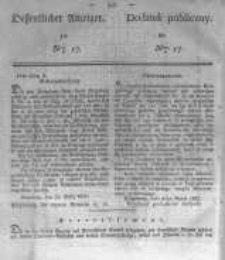 Oeffentlicher Anzeiger zum Amtsblatt No.17. der K&ouml;nigl. Preuss. Regierung zu Bromberg. 1837