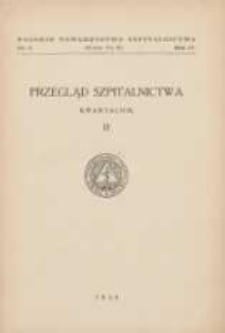 Przegląd Szpitalnictwa 1934 R.4 Nr2