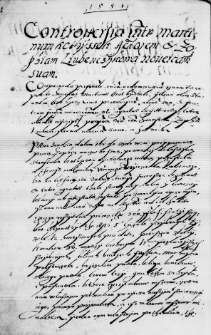 Regestrum actionum civilium controversiarum obligationum etc. per [...] Gabrielem iudicem, Albertum Rotificem, Andream Plichta, Gasparum Rydzik, Valentinum Lodvik, Symonem Zyma, Mathiam Rachwałowicz sarctorem, Mathiam Niestoy pistorem scabinos iuratos Przeworscensen feria sexta post foestum sancti Martini pontificis [17. 11.] in anno [...] 1581 [...] inchoatum Foelice baccalaureo nottario Przeworscensi iurato S. W. do 29.04. 1593