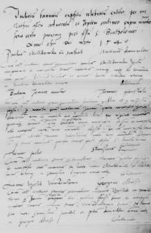 Regestrum recognitum przed sądem gajowym i urzędem w&oacute;jtowskim miasta Przeworska od 30.08. 1549 - 14.07. 1560