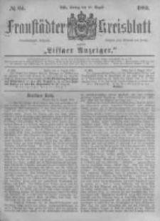Fraust&auml;dter Kreisblatt. 1883.08.10 Nr64
