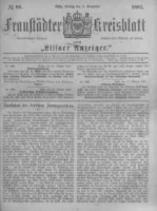 Fraustädter Kreisblatt. 1883.11.02 Nr88