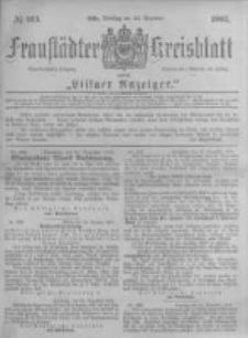 Fraust&auml;dter Kreisblatt. 1883.12.25 Nr103