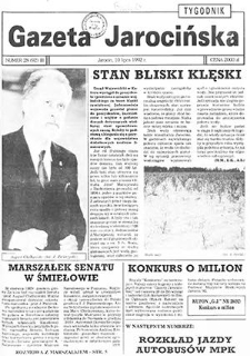 Gazeta Jarocińska 1992.07.10 Nr28(92)
