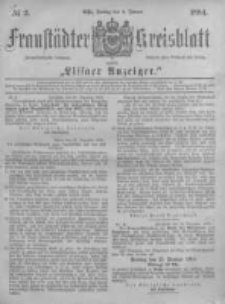 Fraust&auml;dter Kreisblatt. 1884.01.04 Nr2