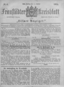 Fraust&auml;dter Kreisblatt. 1884.01.11 Nr4