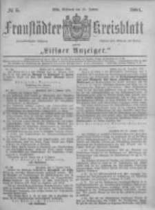 Fraustädter Kreisblatt. 1884.01.16 Nr5