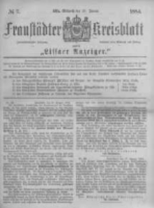 Fraust&auml;dter Kreisblatt. 1884.01.23 Nr7